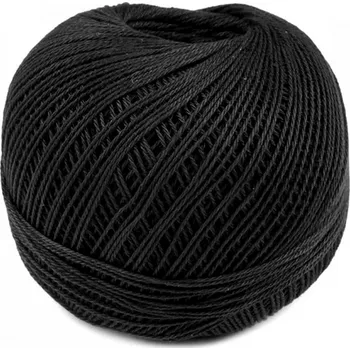 Příze Háčkovací příze školní černá (Háčkovací příze školní černá)