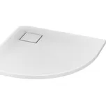 CERSANIT - Sprchová vanička TAKO SLIM 80X4, čtvrtkruh + sifon S601-119