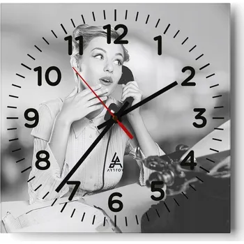 Hodiny Kuchyňské nástěnné hodiny 30x30 Vintage Skleněné hodiny do obýváku Moderní Tiché