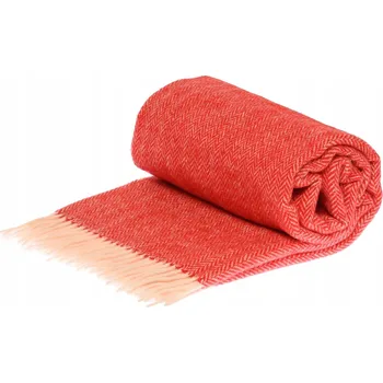 Prostěradlo Deka Rena Home vlněná 140 cm x 200 cm červená