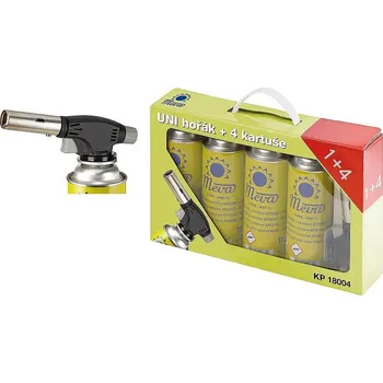 Stavební hořák MEVA UNI hořák 1kW 360st.+4kartuše