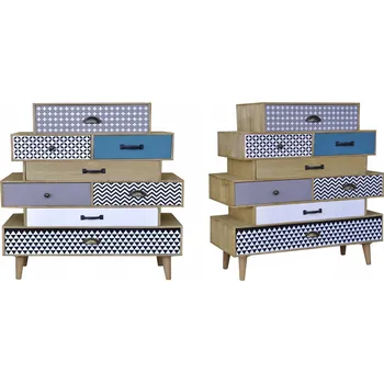 Komoda Stojací vitrína Bettina moderní matná vícebarevná 94,5x80x34 cm