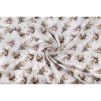 Bavlněné plátno trsy květů