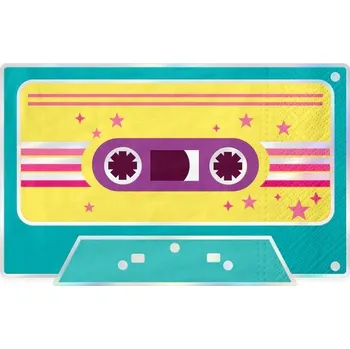 Papírový ubrousek Papírové ubrousky Retro Disco 10 kusů Narozeniny Oslava