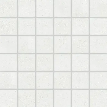Dlažba Mozaika Rako Betonico 5×5 cm (set 30×30 cm) bílošedá DDM06790