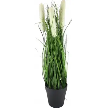 umělá květina TRÁVA V KVĚTINÁČI: HUSTÁ UMĚLÁ ROSTLINA 46 CM