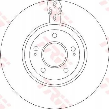 Zavěšení kol TRW DF7302S Brzdový kotouč