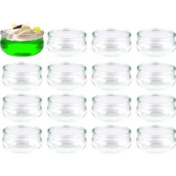 Skleněné salátové misky sada 16 misek 210ml na dezerty ovoce omáčky svačiny