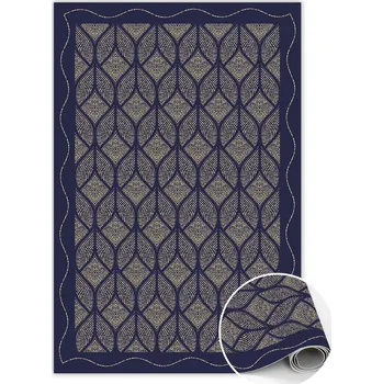 Obraz Koberec pod jídelní stůl, geometrický vzor, pletený