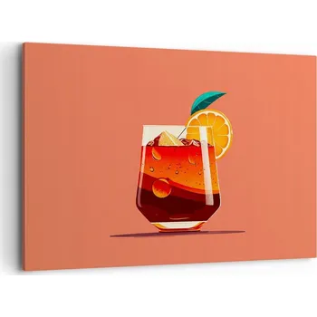 Obraz Velký obraz do obýváku 120x80 koktejl moderní fotobraz na plátně obrazy