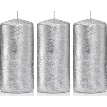 Svíčka Tradiční parafínová svíčka bez vůně Drobo 3 ks