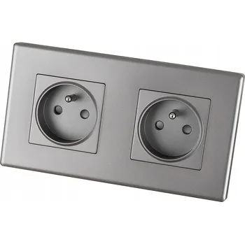 Elektrická zásuvka Elektrická zásuvka MIUUN Elektrická Zásuvka šedá