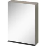 CERSANIT - Zrcadlová skříňka VIRGO 60 šedý dub s černými úchyty S522-016