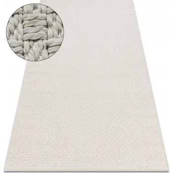 Koberec KOBEREC S PLOCHOU VAZBOU ORIGI 78x150 cm KOSTKA krémový sisal venkovní #D1542