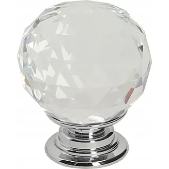 Nábytkové kování Nábytková úchytka GAMET GP14 chrom/transparentní 30 mm