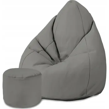 Sedací pytel Šedý Puf Sedací Vak Sako XXL Dárek Podnožka Oxford Basic MIX