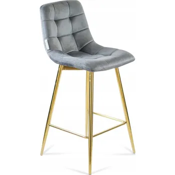 Barová židle Barová Židle Bettso , šedá, 94 cm, látka