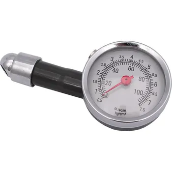 Autodiagnostika Hustoměr na pneumatiky 0,5-7,5 atm, kovový, bez napájení, měřič tlaku v pneumatikách