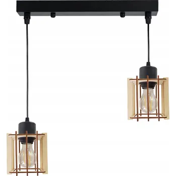 ZÁVĚSNÁ LAMPA lustr stropní LOFT Dřevo 2