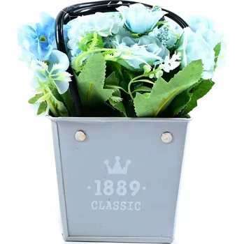 umělá květina KVĚTINY V KOŠÍKU DEKORACE NA STŮL RŮZNÉ BARVY