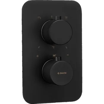 Vodovodní baterie DEANTE - Therm černá - Vnější prvek, pro termostatický BOX BXY_NEBT