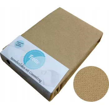 Prostěradlo SILNÉ FROTÉ PROSTĚRADLO S GUMOU 200x220 FROTÉ TMAVĚ BÉŽOVÁ