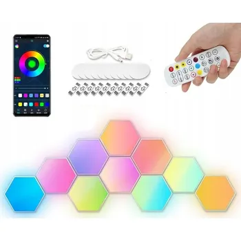 LED závěsné svítidlo RGB 10 světelných bodů s integrovaným LED zdrojem