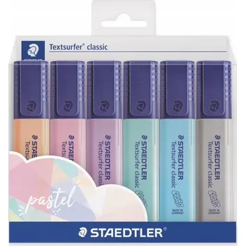 Zvýrazňovač Zvýrazňovač Staedtler Textsurfer Pastel 6 barev
