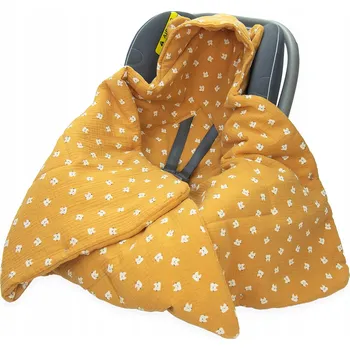 Zavinovačka ZAVINOVAČKA DO AUTOSEDAČKY/NOSÍTKA MUŠELÍNOVÁ S KAPUCÍ, DEKA Kerstin