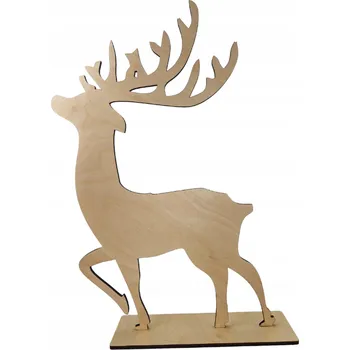 Obraz Velký LAKOVANÝ SOB s parohy Vánoční dekorace JELEN na podstavci