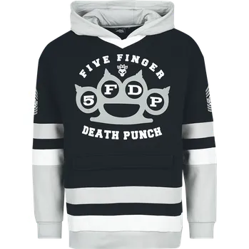 Pánská mikina Mikina s kapucí z Five Finger Death Punch - EMP Signature Collection - Muži - bílá / černá / šedá