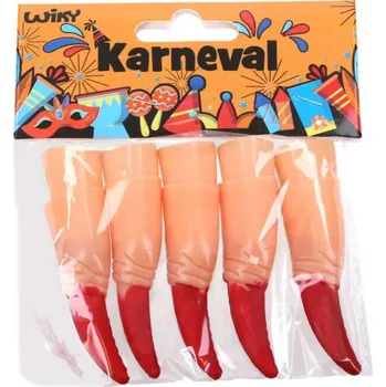 Karnevalový doplněk KARNEVAL Prsty čarodějnické set 10ks (karnevalový doplněk)