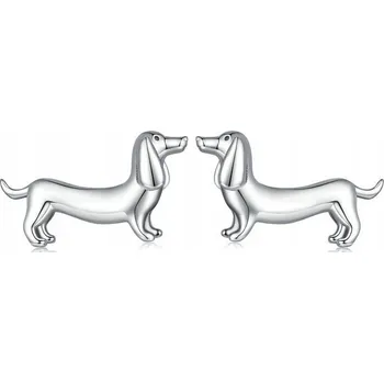 Náušnice Náušnice pejsci Fraise , stříbro S925