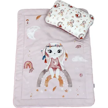 Povlečení Povlečení s výplní do školky, jeslí Boho Bunny + pytel se jménem