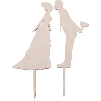 Jedlá dekorace na dort Zápich do dortu hnědá