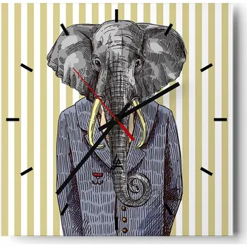 Hodiny Velké nástěnné hodiny 40x40 Abstrakce Skleněné tiché hodiny