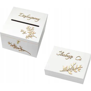 Dárková krabička Krabička na snubní prsteny s polštářkem, bílá