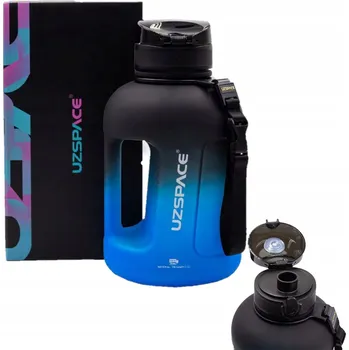 Láhev Sportovní láhev na vodu s držadlem, motivační na trénink, tritan 1,7 l, bez BPA