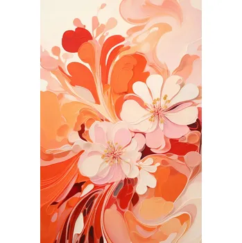 Plakát Plakát Tanec květin bez rámu 61 x 91,5 cm