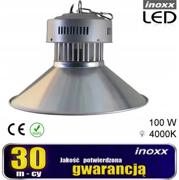Závěsné svítidlo Inoxx 100 W s integrovaným LED zdrojem, šedé