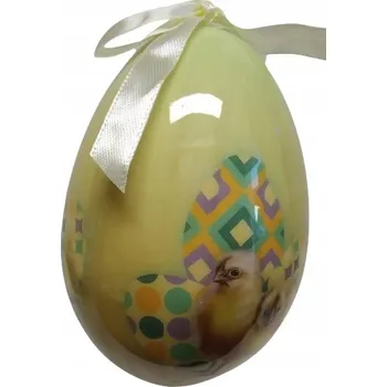 Velikonoční dekorace Ozdoba Závěsné Vajíčko Kuřátka Velikonoce 10 cm PAULA