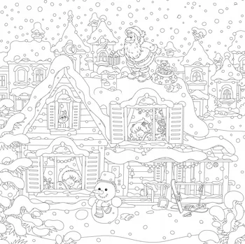 omalovánky Velká Vánoční omalovánka pro děti XXL – Ideální Dárek k Mikuláši