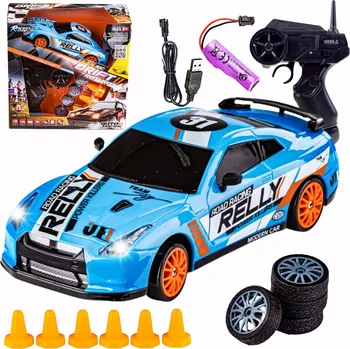 RC model auta Dálkově ovládané auto HB Toys drift 4x4 2,4 GHz, měřítko 1:24, modré