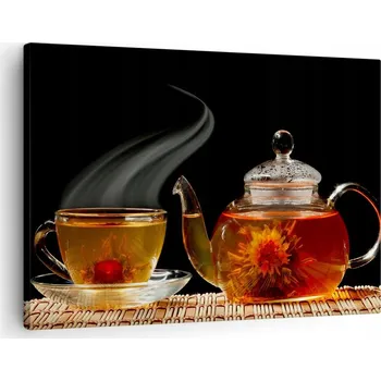 Obraz Obraz na plátně do obývacího pokoje ložnice 70x50 čaj foto obrazy na zeď