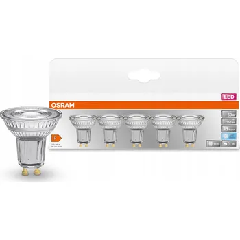 Žárovka Sada 5x LED žárovka GU10 4,3W 350lm 4000K Neutrální bílá OSRAM STAR