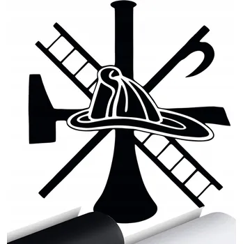 Samolepicí dekorace na vozidlo NÁLEPKA na auto HASIČI HASIČ JSDH Přilba 15x14