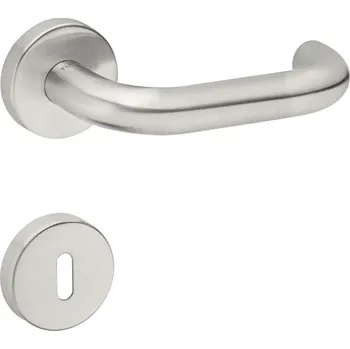 Dveřní kování TI - COSLAN - R AP 2000 rozety BB, klika/klika BN - Broušená nerez (16)