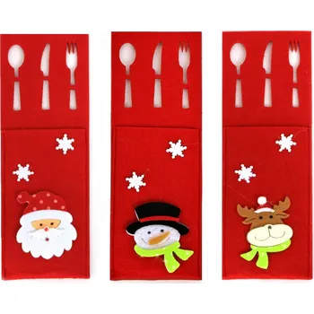 Příbor Vánoční Pouzdro Obal na příbory Mikuláš