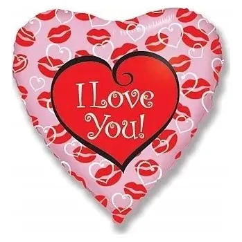 Balónek Fóliový balónek Flexmetal I Love You 45 cm