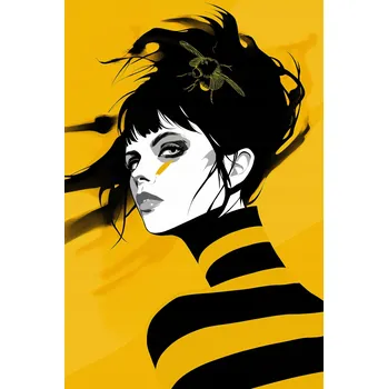 Plakát Plakát Žlutý Půvab bez rámu 61 x 91,5 cm